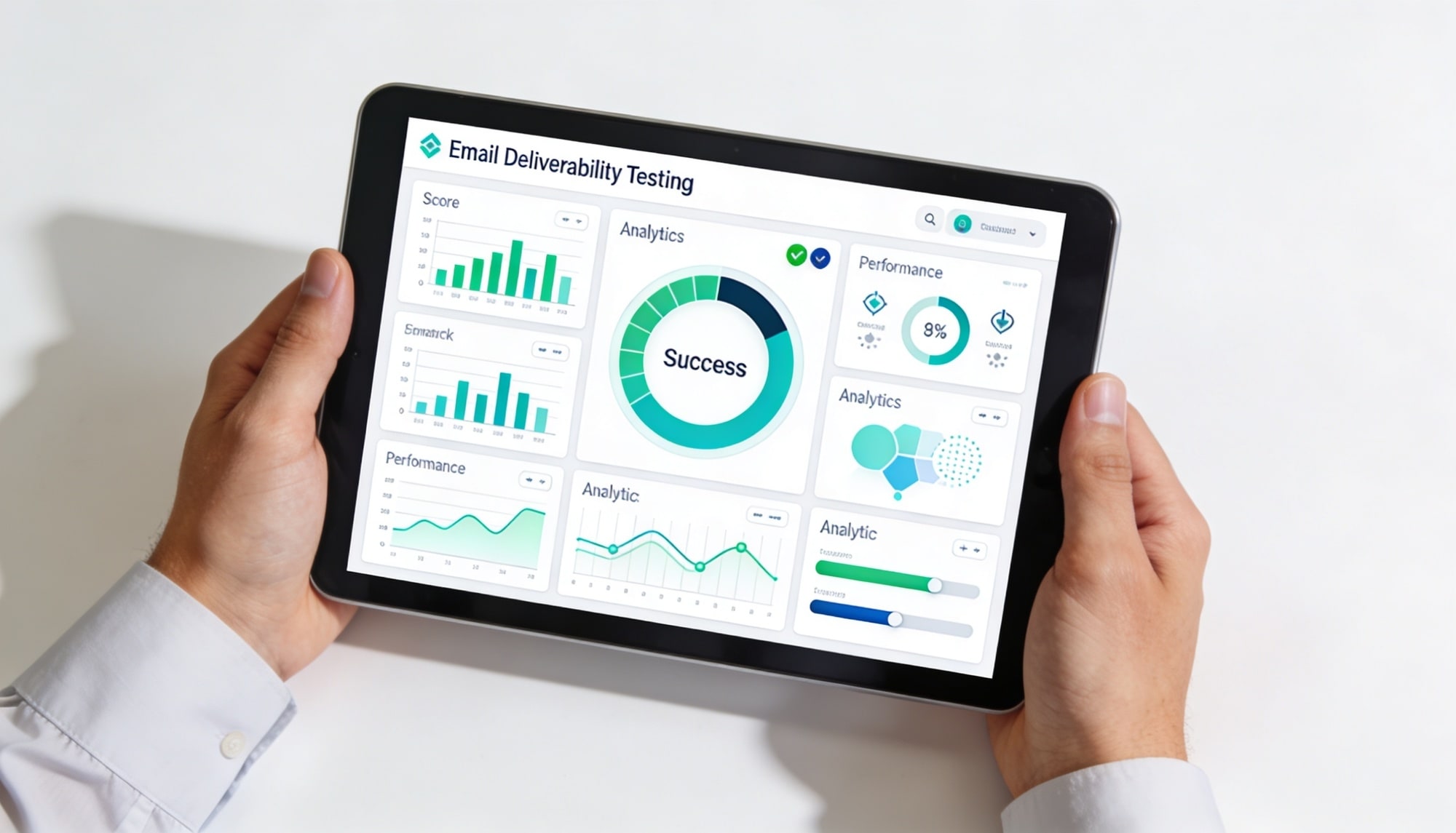 Interface d'outil de test de score spam avec analyse détaillée de délivrabilité email
