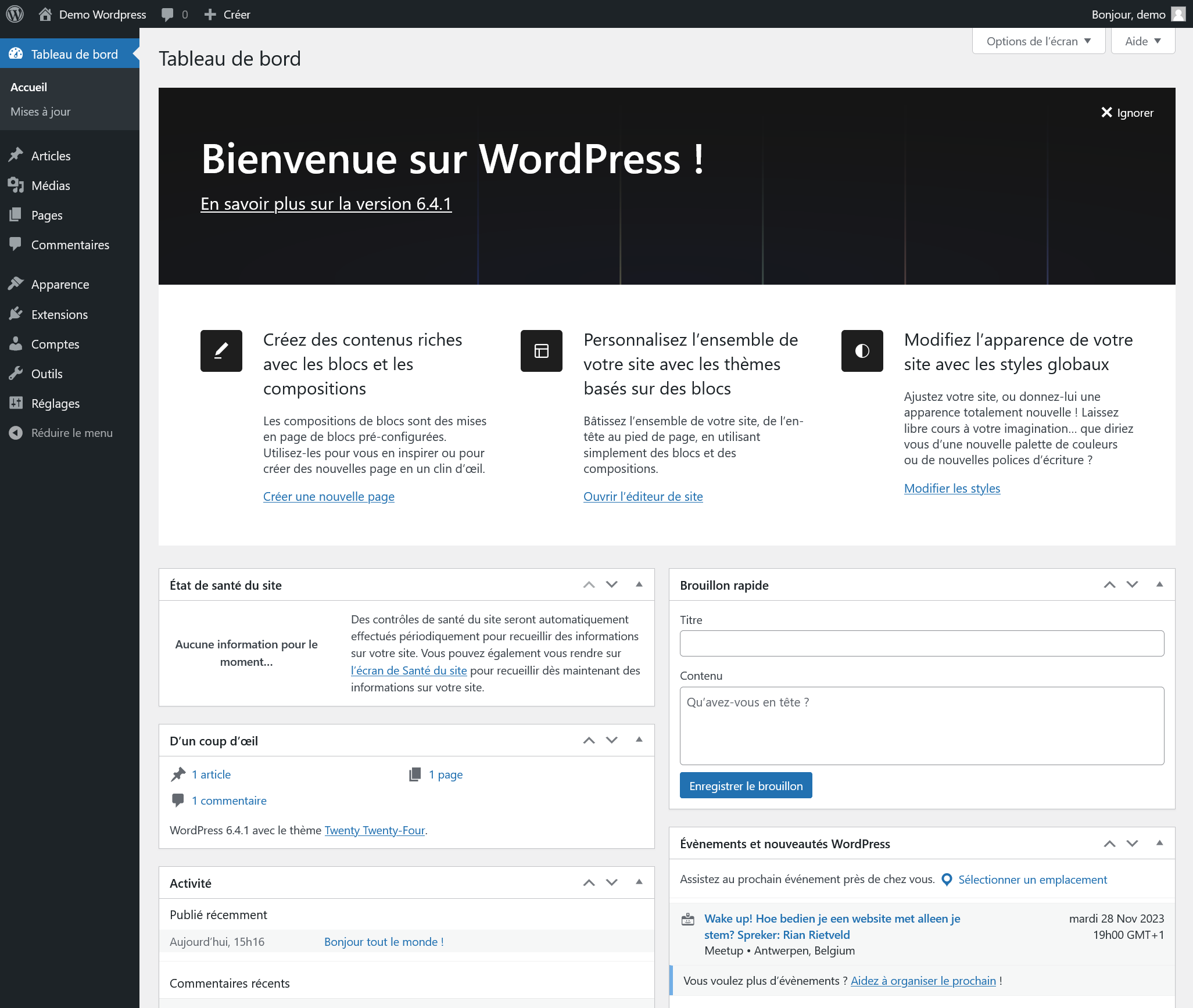 Hébergement Wordpress